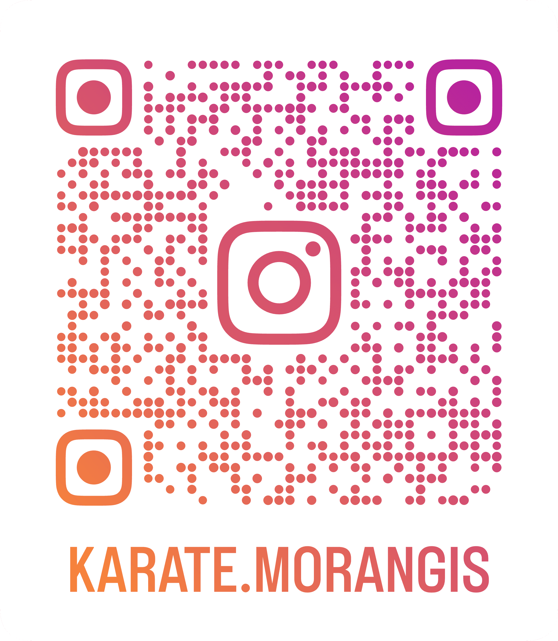 QR code Instagram Karaté Morangis